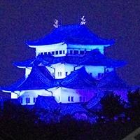 blue Nagoya Castle